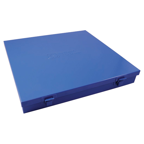 Slim Metal Box, 12" D x 11-1/2" W x 1-3/4" H, Blue - Gray Tools 93002