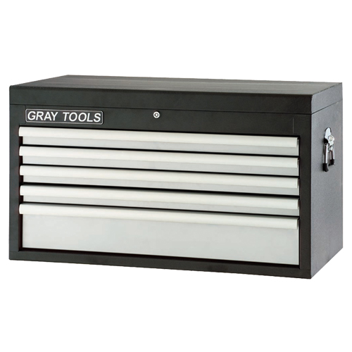 Coffre sup&eacute;rieur - 5 tiroirs, 33-1/2" la, 5 tiroirs, Noir - Gray Tools 99105SB