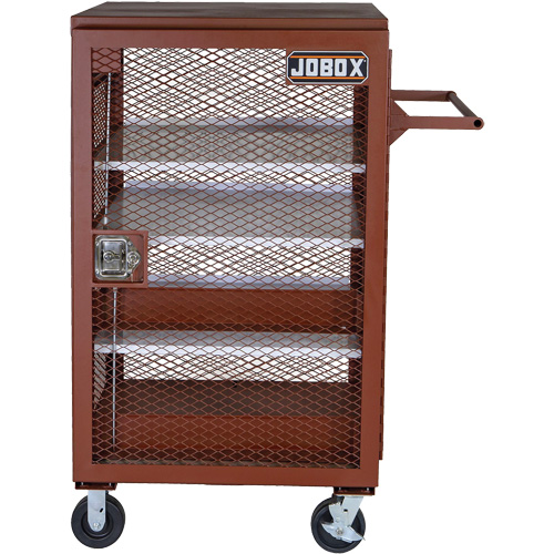 Armoire mobile en treillis, Acier, 22 pi³, Rouge - Jobox By Crescent 1-402990