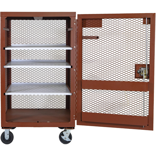 Armoire mobile en treillis, Acier, 22 pi³, Rouge - Jobox By Crescent 1-402990
