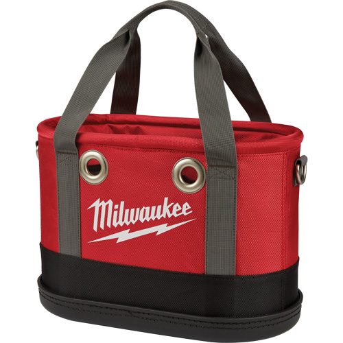 Aerial Utility Oval Bag, Ballistic Nylon, 14 Pockets, Black/Red - Milwaukee 48-22-8276