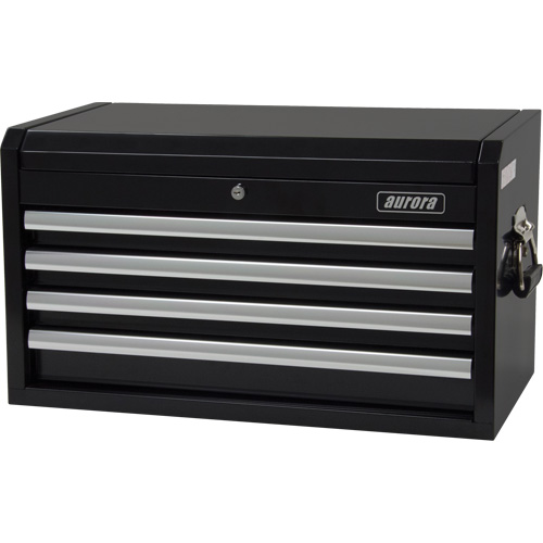 Coffre &agrave; outils industriel, 26" la, 4 tiroirs, Noir - Outils Aurora 