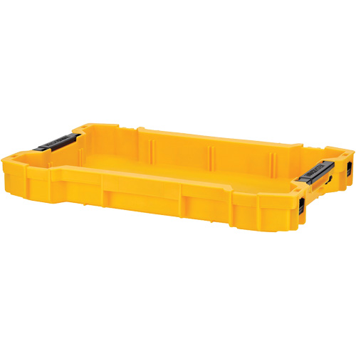 ToughSystem&reg; Shallow Tool Tray, 18-2/5" x 12" x 2-1/3", Yellow - DEWALT DWST08110