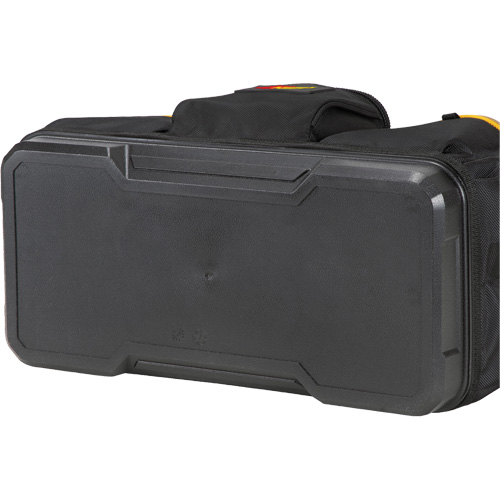Molded Base Big-Mouth Tote Tool Bag, Ballistic Polyester, 23 Pockets, Black/Blue - Kuny's PB1563