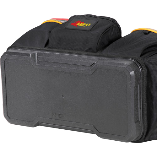 Molded Base Open-Top Tool Box, Ballistic Polyester, 17 Pockets, Black/Blue - Kuny's PB1580