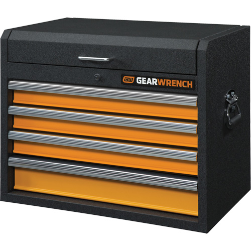 GSX Series Tool Chest, 26" W, 4 Drawers, Black/Orange - Gearwrench 83240