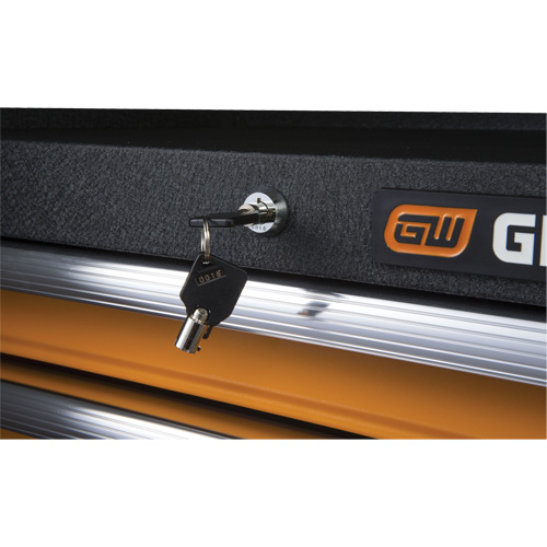 GSX Series Tool Chest, 26" W, 4 Drawers, Black/Orange - Gearwrench 83240