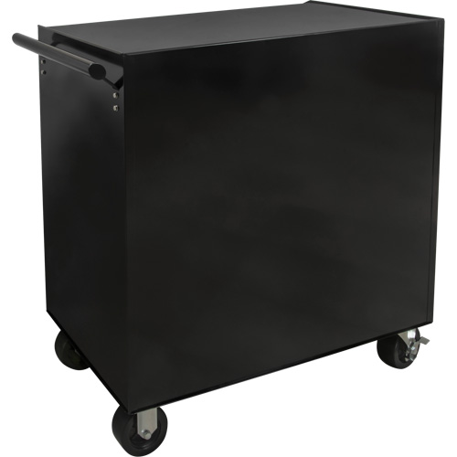Chariot &agrave; outils industriel, 6 tiroirs, 39" la x 20-4/5" p x 38-1/2" h, Noir - Outils Aurora 