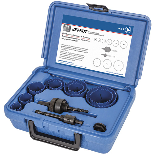 Coffret de scies-cloches d'entretien, 11 morcea - JET 565207