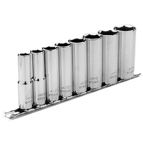 Jeu de douilles SAE, 8 Mcx, Prise de 3/8", Profond - JET 601220