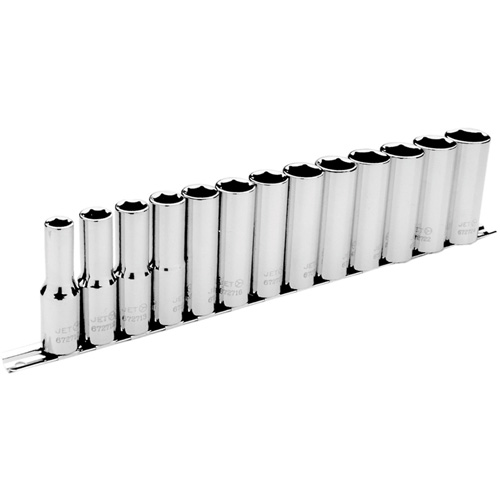 SS1213DM-6 6-Point Metric Socket Set, 13 Pcs, Impact, 1/2" Drive Size, Deep - JET 601314