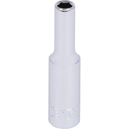 Douille chrom&eacute;e, 3/16", Prise 1/4", 6 pans - JET 670306