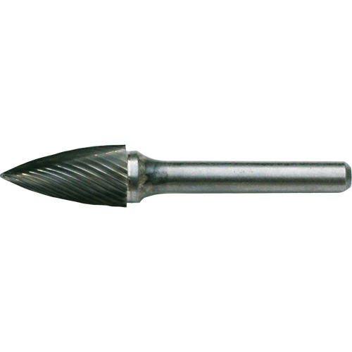 Fraises au carbure solide - Arboriforme avec extr&eacute;mit&eacute; en pointe CLEVELAND, SG-3, 3/8" dia., 1/4" Tige, 3/4" Prof. de la coupe - Walter Technologies Pour Surface C17576