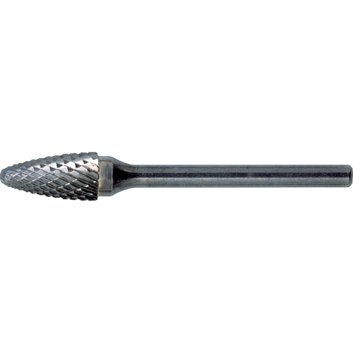 CLEVELAND Solid Carbide Burrs - Tree Shape with Ball Nose, SF-7, 3/4" Dia., 1" Depth of Cut - Walter Surface Technologies C17584