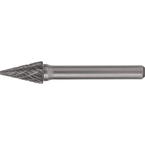 Fraises au carbure solide - Forme conique pointue CLEVELAND, SM-5, 1/2" dia., 1/4" Tige, 7/8" Prof. de la coupe - Walter Technologies Pour Surface C17573
