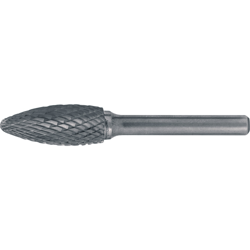 Fraises au carbure solide - Forme de flamme CLEVELAND, 5/16" dia., 1/4" Tige - Walter Technologies Pour Surface C17562