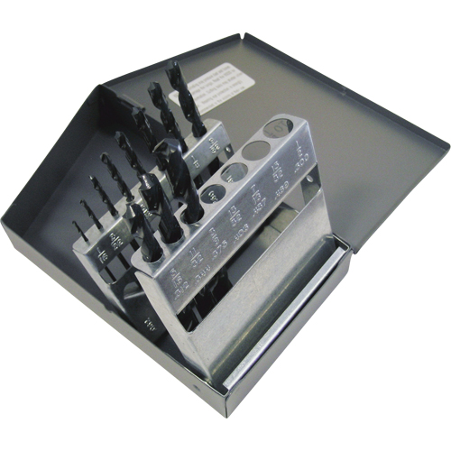 CLE-LINE Drill Sets, 11 Pieces, High Speed Steel - Walter Surface Technologies C21101