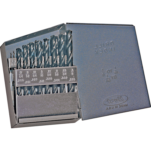 Jeux de forets CLE-LINE, 21 morceaux, Acier rapide - Walter Technologies Pour Surface C21114