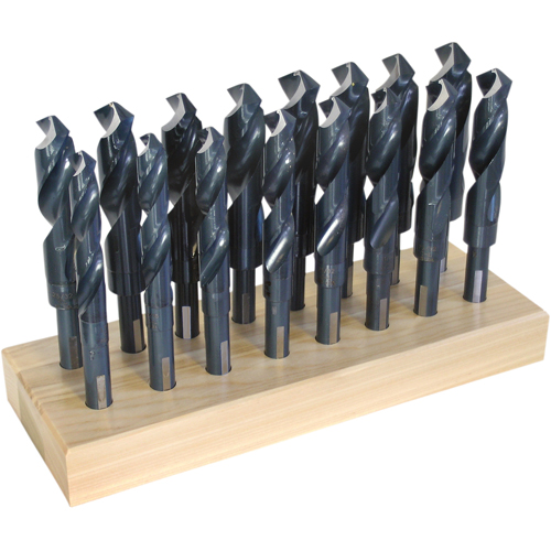 CHICAGO-LATROBE Drill Sets, 16 Pieces, High Speed Steel - Walter Surface Technologies 69849