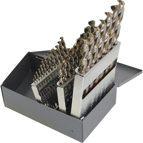 Jeux de forets CLEVELAND, 29 morceaux, Acier rapide - Walter Technologies Pour Surface C00902