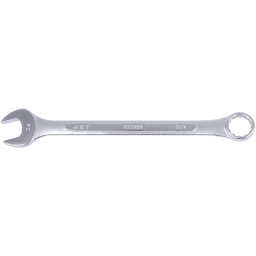 Raised Panel Combination Wrench, 24 mm, Chrome Finish - JET 700569