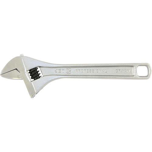 AWP-8 Super Heavy-Duty Professional Adjustable Wrench, 8" L, 1-1/8" Max Width, Chrome - JET 711133