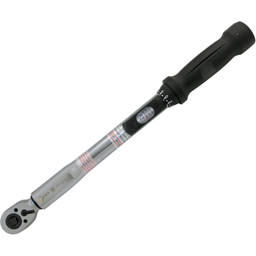 Heavy-Duty Slim Head Torque Wrench, Click, 3/8" Square Drive, 10 - 80 ft-lbs. - JET 718906