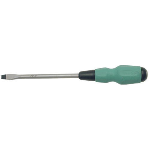 Slot TORQUE DRIVE&reg; Screwdriver, #4 Tip, Round, 4" L, Cushion Grip Handle - JET 720444