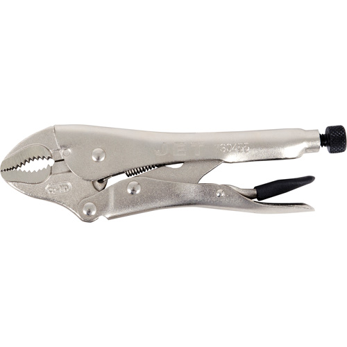 Pinces verrouillables super robustes J7WR avec couteau, Longueur 7", M&acirc;choire courb&eacute;e - JET 730455