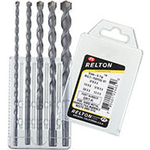 Groo-V Tip Multi-Purpose Specialty Drill Bits, 3/8", Carbide - Relton GRT-6-6