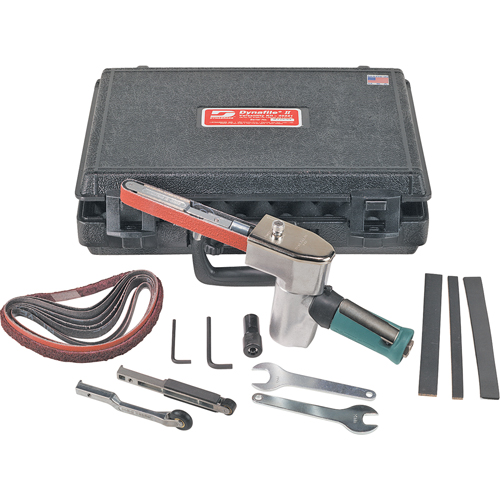 Dynafile&reg; II Abrasive Belt Machines, 1/4" - 3/4", 1/4" NPTF - Dynabrade 40321