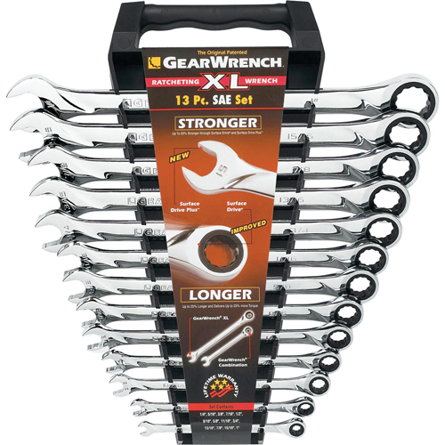 Extra-Long High-Performance Wrench Set, Combination, 13 Pieces, Imperial - Gearwrench 85199