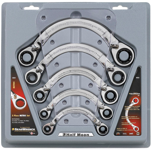 Half Moon Reversible Wrench Set - 5 Pieces - Gearwrench 9850