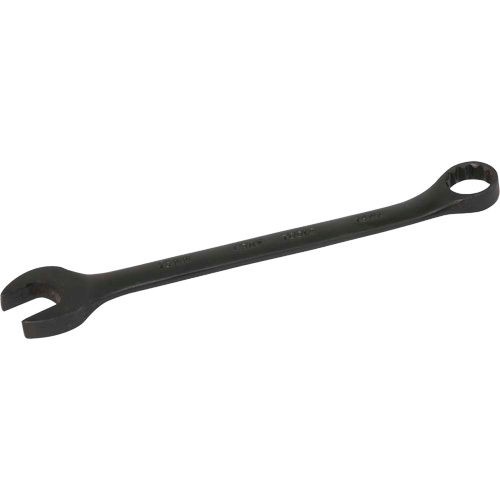 Flat Shank Combination Wrench, 12 Point, 15 mm, Black Oxide Finish - Gray Tools MC15B