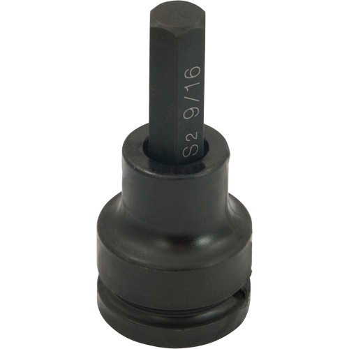 Standard Length Socket, Hex, 9/16" x 4" L, 3/4" Drive - Gray Tools PB2618