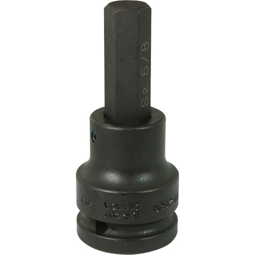 Douille longueur standard, Hexagonale, 5/8" x 4" lo, Prise 3/4" - Gray Tools PB2620