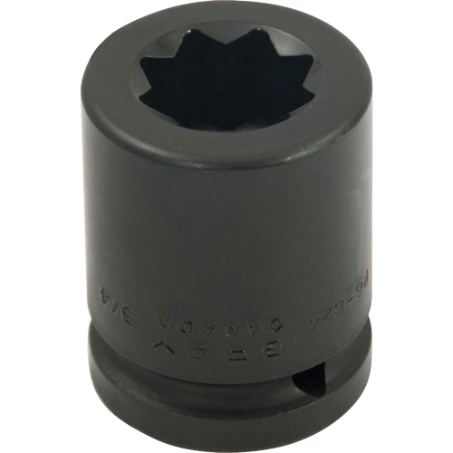 Socket, Impact, 3/4", 3/4" Drive, 8 Points - Gray Tools P6-824