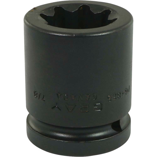 Socket, Impact, 7/8", 3/4" Drive, 8 Points - Gray Tools P6-828