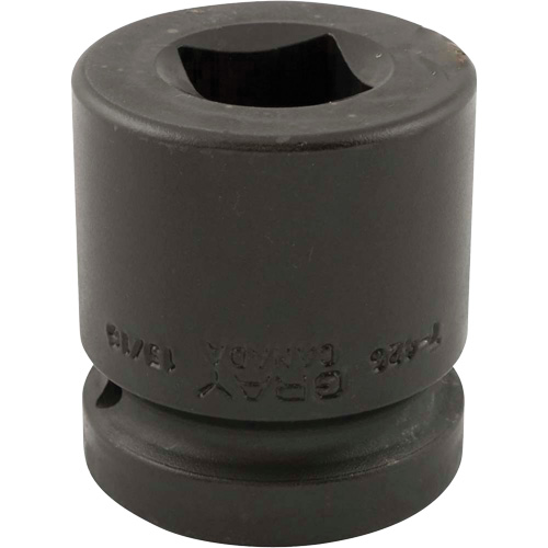Black Socket, Impact, 13/16", 1" Drive, 4 Points - Gray Tools 7-426
