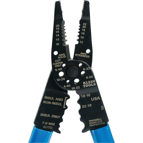 Outils polyvalents &agrave; bec long, 8-1/4" lo, 10 - 22 AWG - Klein Tools 1010