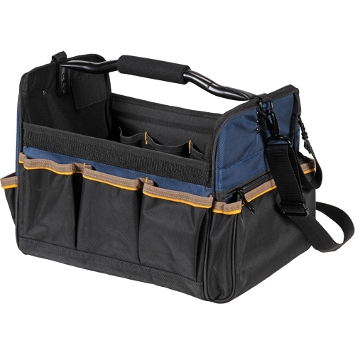 Sacs &agrave; outils souple &agrave; dessus ouvert de 14", Polyester, 21 pochettes, Beige - Kuny's SW-1578