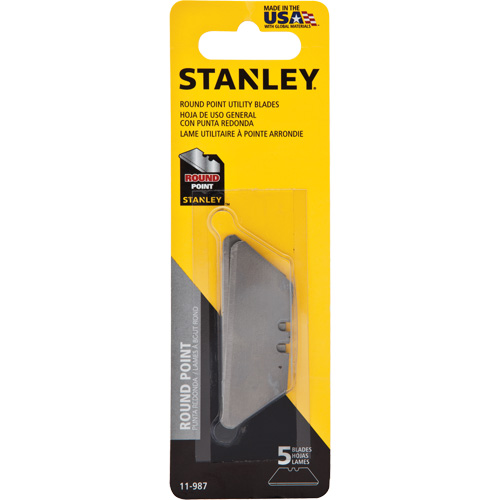 Round Point Utility Blades, Single Style - Stanley Tools 11-987