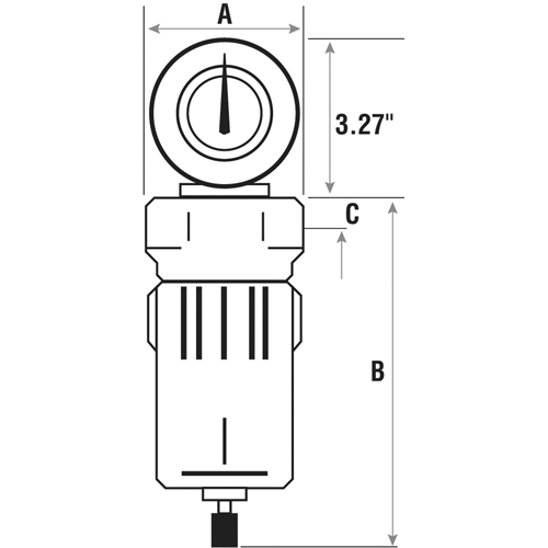 Compressed Air Filters, Modular, 1-1/2" NPT, Automatic Drain - Topring 53.681