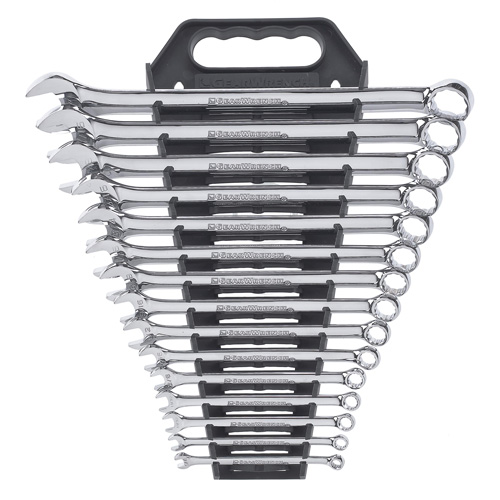 12-Point Long Pattern Wrench Set, Combination, 15 Pieces, Imperial - Gearwrench 81901