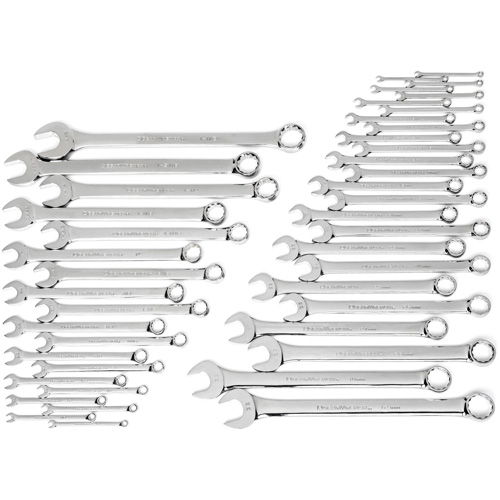 Jeu de cl&eacute;s longues &agrave; 12 pans, Combinaison, 44 morceaux, Imp&eacute;rial et m&eacute;trique - Gearwrench 81919
