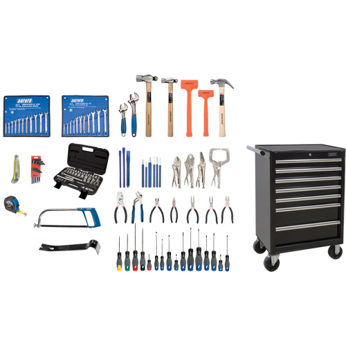 Intermediate Tool Set with Steel Chest, 112 Pieces - Aurora Tools 