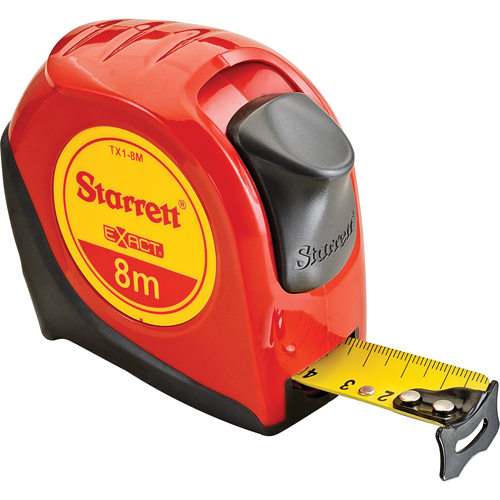 Long Measuring Tape , 1" x 8 m, Millimetres Graduations - Starrett KTX1-8M-N