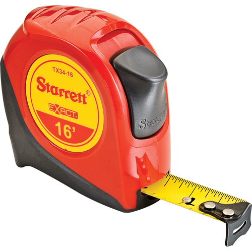 Measuring Tape, 19 mm x 16', 1/16" Graduations - Starrett KTX34-16-N