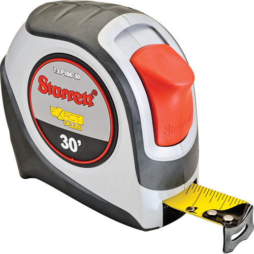 Ruban &agrave; mesurer s&eacute;rie KTXP, 1" x 30', Marques de goujon 1/16" - Starrett KTXP106-30-N