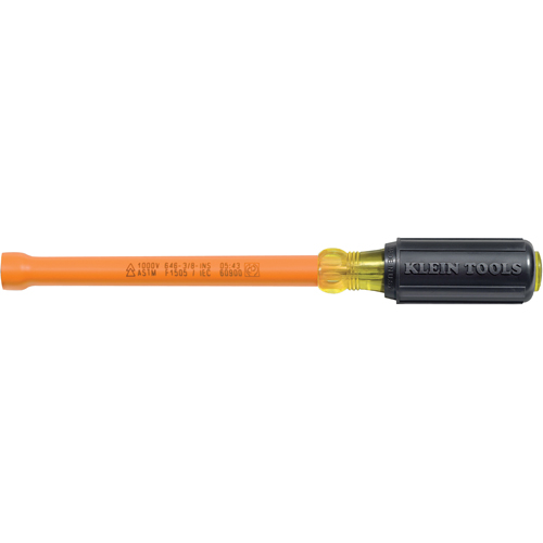 Tournevis &agrave; arbre creux isol&eacute; - Klein Tools 646-1/2-INS
